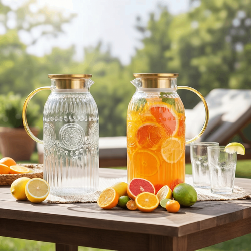 Ellis® 68 Oz Vintage Glass Pitcher