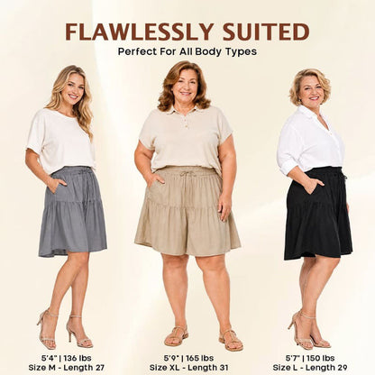 Bloomease - Flowy Skort Shorts