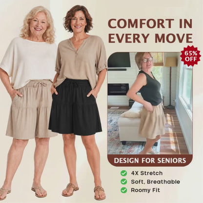 Bloomease - Flowy Skort Shorts
