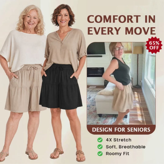 Bloomease - Flowy Skort Shorts